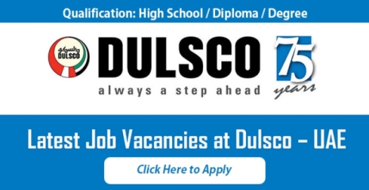 Dulsco Walk in Interview Jobs